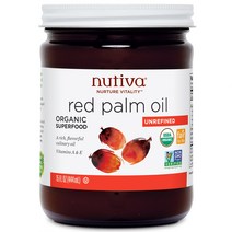 누티바 오가닉 비정제 레드 팜 오일 444ml Nutiva Organic Red Palm Oil Unrefined, 1개