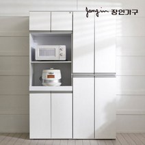 [장인가구] 쉐프 LPM 주방수납장세트(렌지대+수납장), 색상:화이트, 상세 설명 참조