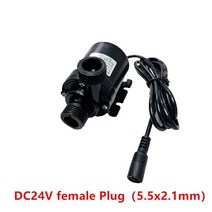 순환모터 수중 온수순환용 보일러 순환용 12v 고전압 슈퍼 저소음 태양열 워터 펌프 DC 24V 리프트 5M 800L, 05 DC 24V Female plug