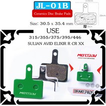 브레이크 패드 MOTSUV-4 쌍 자전거 세라믹 디스크 MTB 유압 SHIMAN0 AVID HAYES Magura Formula 부품, 02D 4 Pairs Ceramics