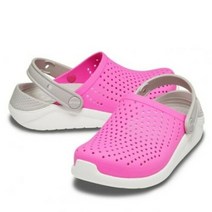 크록스 [크록스] 라이트라이드 클로그 키즈 핑크 207027-6QR