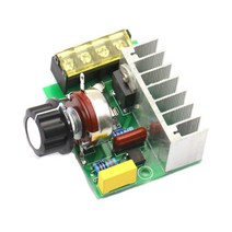 전압조절기4000W 220V AC SCR 전압 조정기 조광기 온도 조절기 전기 모터 컨트롤러, 한개옵션0