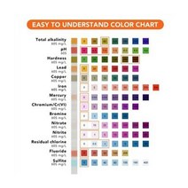 ph테스트 경도 염소 불소 미량 중금속 pH 균형 등에 대한 B2RA 식수 테스트 키트 스트립, 한개옵션0