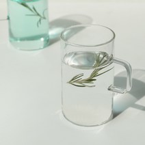 뜨아 내열 유리컵 5size 투명 홈카페 네스프레소 커피 잔 아인슈페너잔 손잡이 머그 컵, 360ml