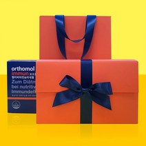 오쏘몰 이뮨 멀티비타민 7일분 + 오렌지색 선물포장, 오쏘몰+선물포장+쇼핑백