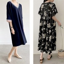 강물처럼 빅사이즈 시원한 롱 원피스 린넨 마 쿨 여름용 66110 (6992914)