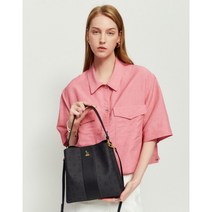 헤지스 블랙 로고패턴 가죽 토트백 WIBA2E133BK 220858