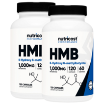 뉴트리코스트 HMB 1000MG 120캡슐 1통 식이보충제, 1, 2통, 120정