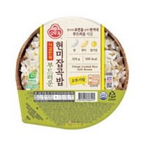 오뚜기 식감만족 부드러운 현미 잡곡밥, 210g, 12개