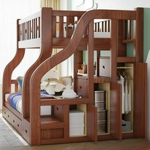 유아용이층침대 남매침대 벙커침대 원룸 어린이 유아, 조립사다리캐비닛100X120전기드릴+매트리스O