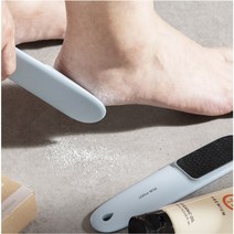 비단발 프로 글라이드 발각질제거기 발뒤꿈치 갈라짐 발바닥 굳은살 제거 발관리 유리 글라스 풋파일, 하늘색