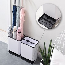 2단 6구 신발장우산꽂이 정리대 원룸 다이소 미니 모던 인테리어 물빠짐, 블루, 1개