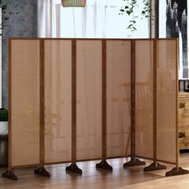 업소용 파티션 식당 호텔 반투명 가림막 셀프 가벽 6폭 거실, 높이200x폭50cm 5폭