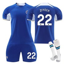 첼시 유니폼 EPL 상하의세트 축구복 챔피언스리그 트레이닝복 선수마킹 어웨이 싸커 홈, XL, 첼시홈No.22스타+양말