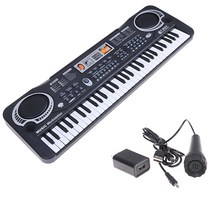 USB 소형 전자 피아노 디지털 연습 용 키보드 어린이 건반 추천 61 키 음악 선물, 한개옵션0