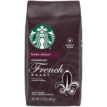 스타벅스 홀 빈 커피 다크 로스트 프렌치 로스트 12Oz Starbucks Whole Bean Coffee Dark Roast French Roast, 1팩