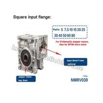 감속기 웜감속기 NMRV030 웜기어 1:25 비율 9mm 11mm 입력 샤프트 출력 박스 감속기 NEMA23 모터, 01 9mm
