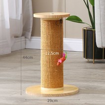원목 코너 모서리 스크리치 스크레쳐 보드 벽 다기능 펫모닝 캣츠드림 원룸 긁힘방지 타워, 원형 브라운
