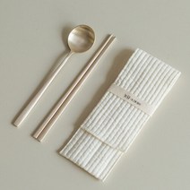 놋담 방짜유기 유기수저 달수저 1인 누빔 수저집 포함, 단일속성