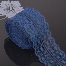 레이스원단 레인보우 레이스 리본 10m롤 4.5cm 폭 DIY 액세서리 의류 속옷 신축성 없는 롤, [18] 18