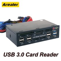 리더기 usb 3.0 카드 다기능 내부 카드 pc 대시보드 미디어 전면 패널 오디오