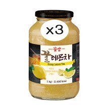 꽃샘 꿀레몬차 1kgx3개, 3, 1kg