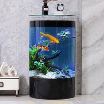 가정용 대형 원통 수조 어항, 블랙