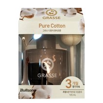 불스원 그라스 디퓨저 105ml 차량용디퓨저 본품, 퓨어코튼, 1개