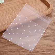 도트 투명 가방 셀프 실링 작은 지퍼 재 밀봉 캔디 쿠키 스토리지 DIY 쥬얼리 포장 100 개