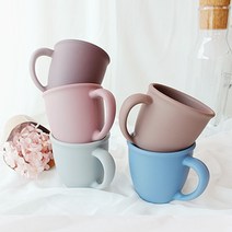 국산 실리콘 컵, 3.파스텔 실리콘 머그컵 (버건디핑크)