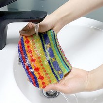 폴란드 스크럽 찌든때 제거 노스크레치 수세미 2p세트