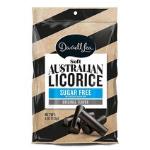 미국직구 Darrell Lea Sugar Free Black Soft Australian Made Licorice 4oz 가방 - NON-GMO 팜 오일 프리 NO HFCS & Kosher 에틱스적 소스 양질의 재료 소량 일괄 제작, 수량, 상세참조