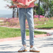 제타21 남성용 데미지 슬림일자 청바지 [1240]