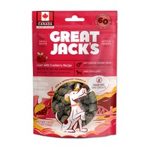 그레잇잭 칭찬간식 돼지간&크렌베리 7oz (198g), 1팩, 돼지간+크랜베리(유통기한:2023년4월21일)