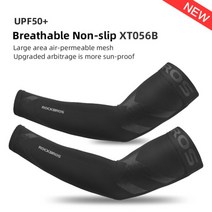 ROCKBROS 아이스 패브릭 사이클링 암 슬리브 워머 농구 러닝 캠핑 여름 스포츠, 20.XT056BK