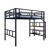 이층 벙커 침대 프레임 2m 싱글 더블 대형 원룸 계단, 1200mmx2000mm