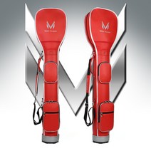 맥클라이드 6인치 하프백/ 골프하프백, 레드-실버