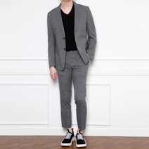 남성 보카시 스판여름 린넨정장 수트