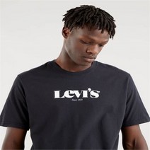 리바이스 NC06 공용 루즈핏 빅 로고 반팔 (블랙) 0084