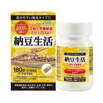 일본 ISDG 낫또키나제 낫토 엑기스 청국장 효소 추출 영양제 180정 4000FU, 1개, 기본
