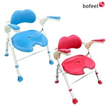 목욕의자 BOFEEL9 국소부위세정 접이시 자립 높이조절 탈부착 좌면 등받이 주문후 일주일 소요, 블루