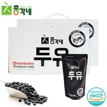 총각네 국내산 검은콩 무가당두유 190ml 40포, 단품