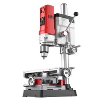 탭보루방 정밀 탁상드릴 소형 드릴링머신 태핑 보로방, 710W+플랫노즈플라이어+M35드릴13개+압력