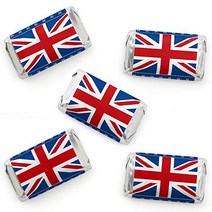 Big Dot of Happiness Cheerio London - Mini Candy Bar Wrapper Stickers - British UK Party Small Favo, 1