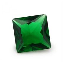 팬톤컬러칩 50pcs 2x2 ~ 12x12mm 사각형 모양 느슨한 유리 스톤 로즈 레드 컬러 블루 그린 화이트, 2x2mm, Green
