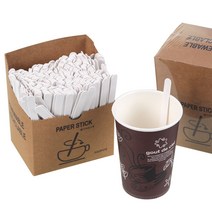 13cm 종이 커피스틱 1팩 500개