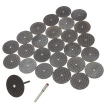 새로운 25pc 32mm 수지 절단 휠 컷오프 디스크 키트 +1pc 로터리 도구 용 맨드 릴 틀린, 01 32mm