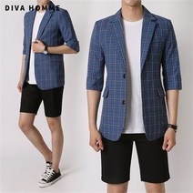 디바옴므 카라 비죠 포인트 린넨 자켓