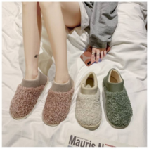 여성 따뜻한 발목니트 뽀글이털 슬리퍼 실내화 여성겨울슬리퍼 겨울사무실슬리퍼 털슬리퍼 따뜻한