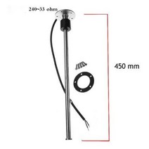 디지털 압력 게이지 연료 오일 유압 센서 1pc 레벨 0-190ohm 240-33ohm, 240-33옴 450mm